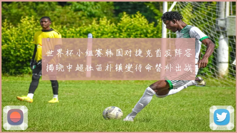 世界杯小组赛韩国对捷克首发阵容揭晓中超独苗朴镇燮待命替补出战